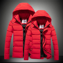  Winter new big red year of life cotton coat mens thickened couple down cotton clothes mens short jacket tide quilted jacket
