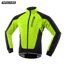 Bicycle riding suit mens coat winter mountain bike long sleeve outdoor fleece windproof warm coat sports jacket