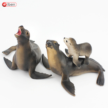 New Underwater World animal model simulation sea lion toy solid plastic boy early education Educational Foreign Trade version