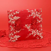 2021 is the year of the ox New Year red envelope Creative Personality 2-30000 yuan fabric red embroidery li shi feng red envelopes married