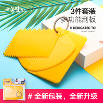  Cake silicone scraper Plastic scraper Steamed bun cutting knife Soft scraper Household kitchen baking tools
