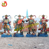 Four Heavenly Kings Buddha Statue Four King Kong Protectors Resin temple dedicated to the Four Heavenly Kings Bodhisattvas Protectors Statue ornaments