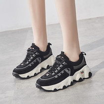 Daddy shoes women 2020 spring new women shoes casual sports shoes thick soled ins Joker small white shoes X0309