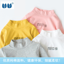 Special Cabinet Withdrawal of closets After-goods Children Clothing Korean version of clothing 2022 Childrens undershirt High collar boy T-Shirt Spring