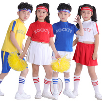 Childrens La la exercise clothes primary and secondary school students gymnastics clothes spring games performance clothes cheerleading costumes
