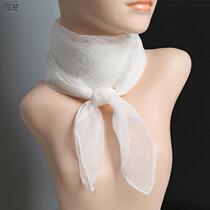 (45 70cm) Summer pure colour square towel Han version Neck Thin snowspun scarves decorated silk scarves square dance