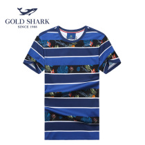 GOLD SHARK GOLD SHARK ATX21811 MENS CLOTHING SHORT SLEEVE T-SHIRT PURE COTTON SUMMER UNDERSHIRT ROUND COLLAR CLOTHES