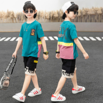 Large Boy Summer Loaded Children Sports Suit 13 13 twelve 14 14 Clothes Summer Handsome Cool Fried Street Tide 12-15