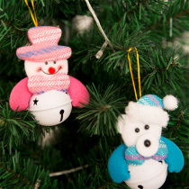 Hua Chi Christmas decorations Bells Hanging Christmas Tree Pendants Christmas Door Hanging Cute Old Man Snowman Bear