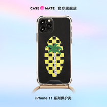 Woodd phone shell suitable for Apple iPhone11ProMax conditioning hanging rope light thin transparent anti-fall cover