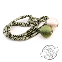 Standing Likedecorative European-style Curtain Hanging Ball Flow Suaccessories Curtain Buttoned Curtain strap Decorative Hanging Ears Double-coloured ball tying rope