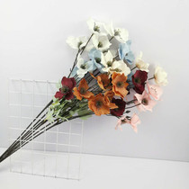 Wedding arrangement floral six-head water flower wedding hall ceiling stage background floor flower arrangement home decoration