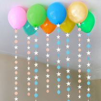 Wedding room wedding living room flower dress up supplies kindergarten ring creation classroom hanging pendant ribbon strip scene layout