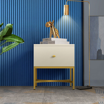 Tiantan Furniture bedroom bedside table modern simple steel wood board drawer lockers small apartment bedside cabinet J