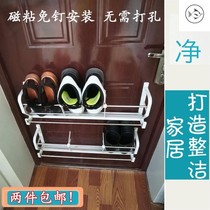 Hanging shoes suction anti-theft door shoe rack hanging magnetic nail-free door rear hanging behind single layer 2019 net celebrity creativity