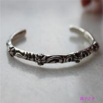 Tide card Croornaments Sydney GD with the same paragraph 925 pure silver cross bracelet decorated bracelets for men and women retro bracelets