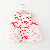 Girls summer dress new skirt T-shirt female baby short sleeve baby blouses baby princess skirt summer dolls