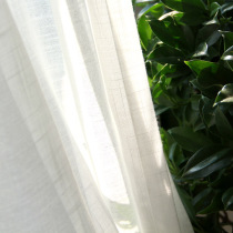 Bella Bella pure cotton woven window screen screen curtain custom living room simple pastoral style curtain with yarn