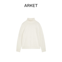 Arket Men's Turtleneck Knitwear White 2022 Fall 0770360008