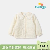 Shopping mall with the same style Macal childrens clothing 2022 spring childrens cotton clothes female baby jacket girls quilted top