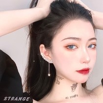 2021 New Tide explosive earless ear clip ear clip earrings Korean temperament Net red earrings female earrings