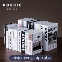 Nordic modern fake book simulation book decoration decoration bookcase room room interior decoration book simulation book decoration