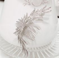 Korean light luxury romantic concave shape Retro court style diamond-encrusted petals gorgeous fashion exaggerated hair accessories