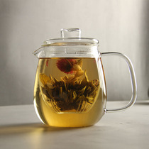 Glass teapot high temperature resistant bubble teapot with lid with filter inner tank heat-resistant flower teapot electric pottery stove heating kettle