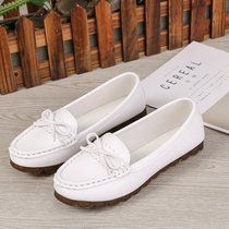 Bean Bean Shoes Women 2021 New Summer 100 Hitch Versions Non-slip Soft Bottom Pregnant Women Shoes White Breathable Comfort Nurse Shoes