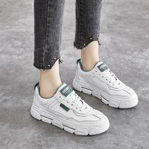 Shoes women 2021 new autumn and winter joker sports shoes women white shoes plus velvet Korean version joker casual shoes women