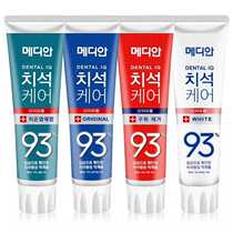 Four Korean Amore Median 93 Toothpaste Granular Tooth Stains Smoke Stains Green Tone Fresh