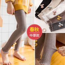 Autumn and winter girls leggings baby ankle-length pants socks thickened thin velvet cotton wear pants 3-5-8-9 years old Guangdong 7