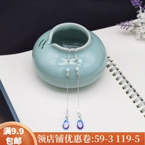 Ancient wind earrings Super Fairy Palace wind Super fairy Hanfu earrings female Joker long tassel retro earrings Chinese style