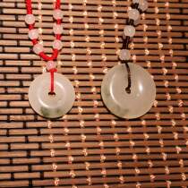 Guilin chicken blood jade dragon victory chicken blood stone safety buckle jewelry children lady mother and child safety buckle