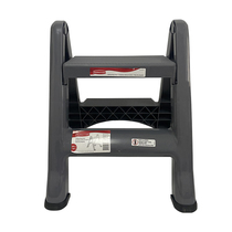 Rubbermaid Movable two-step ladder Two-stage foot ladder Two-step ladder Black FG420903