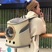 Large cat outsourced portable dog backpack shoulder bag Fa Kokki space pet cabin pack cat supplies