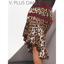 V PLUS DANCE high snow Latin DANCE practice uniforms women BAO WEN stitching skirt with bottoms