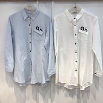 Mini mommy pregnant womens shirt autumn new cotton pregnancy leisure Joker base square collar coat maternity wear