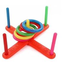 Hoop Ring Plastic Toss Quoits Garden Game Pool Kids Toy Outd