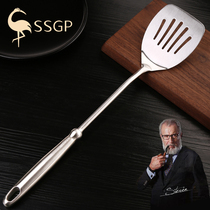 German 304 stainless steel frying pan with flat shovel flat bottom pan shovel omelets for home pancakes leaking and shoveling steak