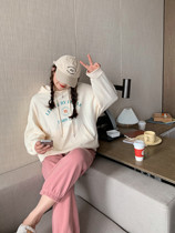 ALIN Customized big code womens clothing 2022 new spring ocean gas minus-age blouses 200 grams of printed and even cap clothing