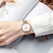 Julih watch female 2021 new simple temperament calendar niche light luxury advanced sense waterproof quartz womens watch