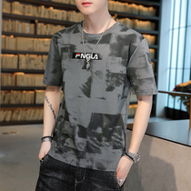 Camouflage T-shirt Mens Summer Short Sleeve Korean Fashion Personality Top Thin Breathable Men Special Forces Cotton Half Sleeve
