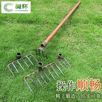 Agricultural tools Daquan rake forged agricultural tools four or six teeth eight tooth nail rake grilled grass iron rake agricultural tools household