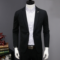  Mens suit suit Korean version slim handsome groom wedding dress Professional business formal casual small suit male