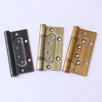 Female hinge yellow bronze stainless steel letter room door closing leaf solid wood door black bronze silent hinge single piece Assembly