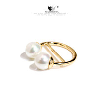 Creative pearl silk towel buckle brooch dual-purpose womens T-shirt corner knot buckle ring Korean high-end daily buckle shirt accessories