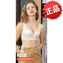 JM Mid-Pulse Hyaluronic Acid Huan Yan Silk Underwear Lace Comfortable Soft Gathering Big Breasts Showing Small Clouds Nursing Bras