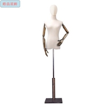 Costume studio layout female model props half-body dummy table Korean window wedding dress display wooden model