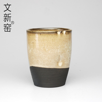 Wenxin kiln kiln change handprint cup Black tea cup Coffee cup Purple Sand handmade small teacup Japanese tea set Beer cup